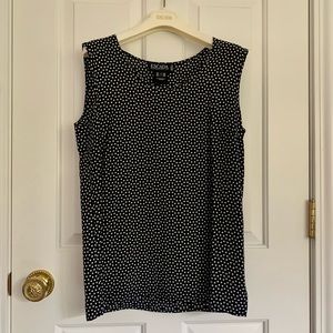 Vintage Escada Silk Polka Dot Blouse Size 38